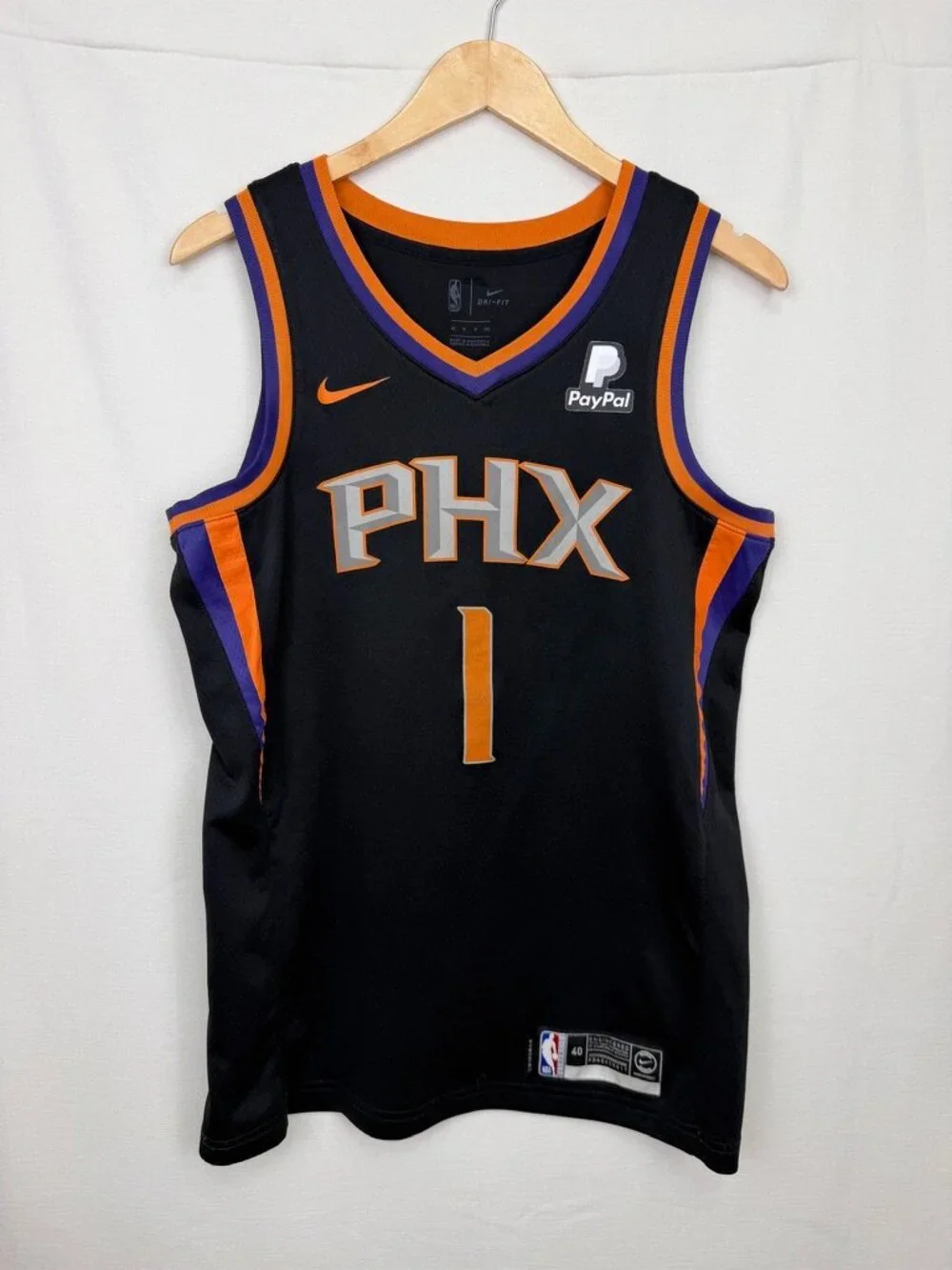 Nike Phoenix Suns Devin Booker 1 Statement Edition Jersey Black Size 40 Small